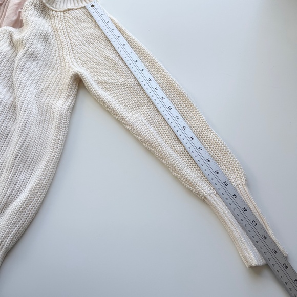 Free People Half Moon Bay Pullover Sweater Ivory Size S - Picture 10 of 13